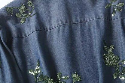 CAMISA FLOR DO ÍNDIGO