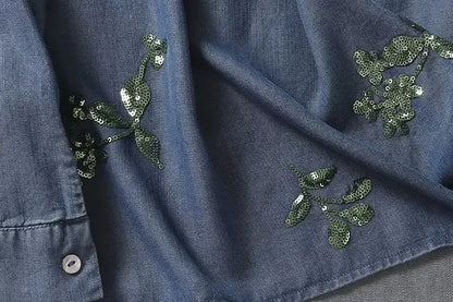 CAMISA FLOR DO ÍNDIGO