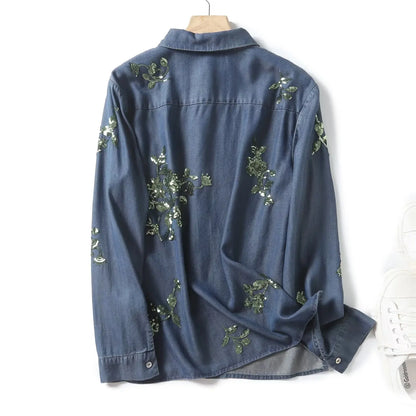 CAMISA FLOR DO ÍNDIGO