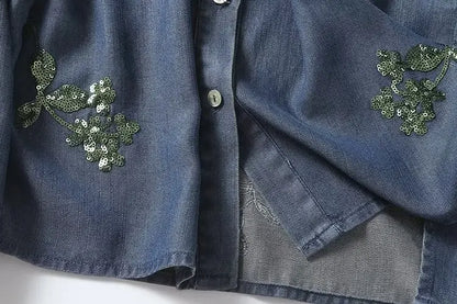 CAMISA FLOR DO ÍNDIGO
