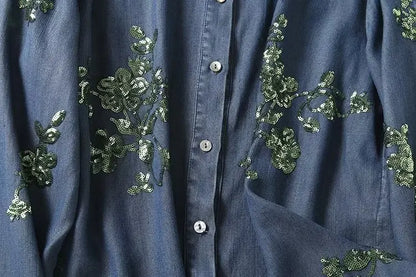 CAMISA FLOR DO ÍNDIGO