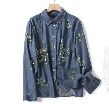 CAMISA FLOR DO ÍNDIGO