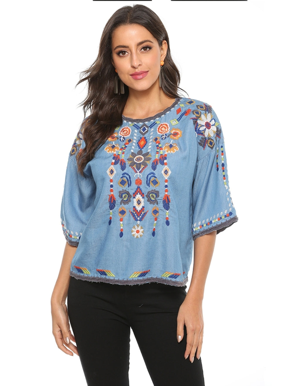 BLUSA LIRA AZUL CLARO