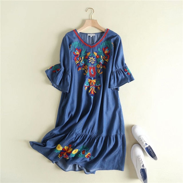 VESTIDO ESTRELA AZUL ESCURO